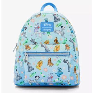 Loungefly Disney Dogs Mini Backpack Disney Dog Characters Floral Bag